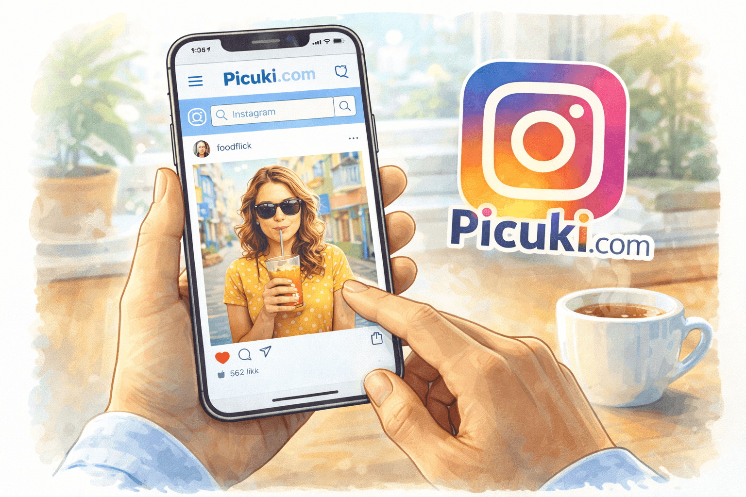 Utilisation de l'outil Picuki sur Instagram