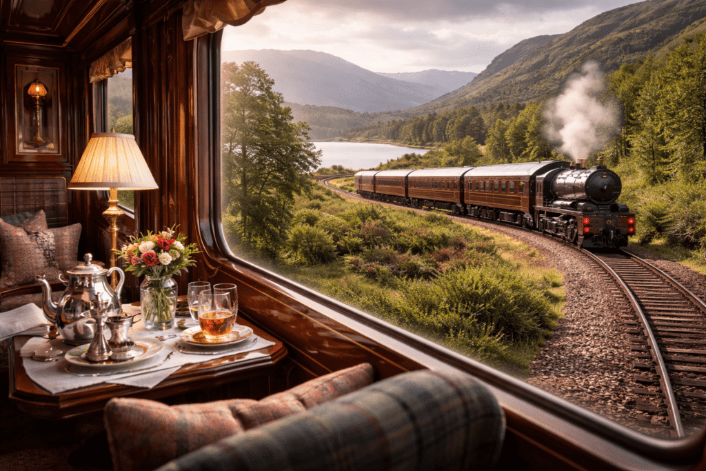 voyage en train de luxe en Écosse