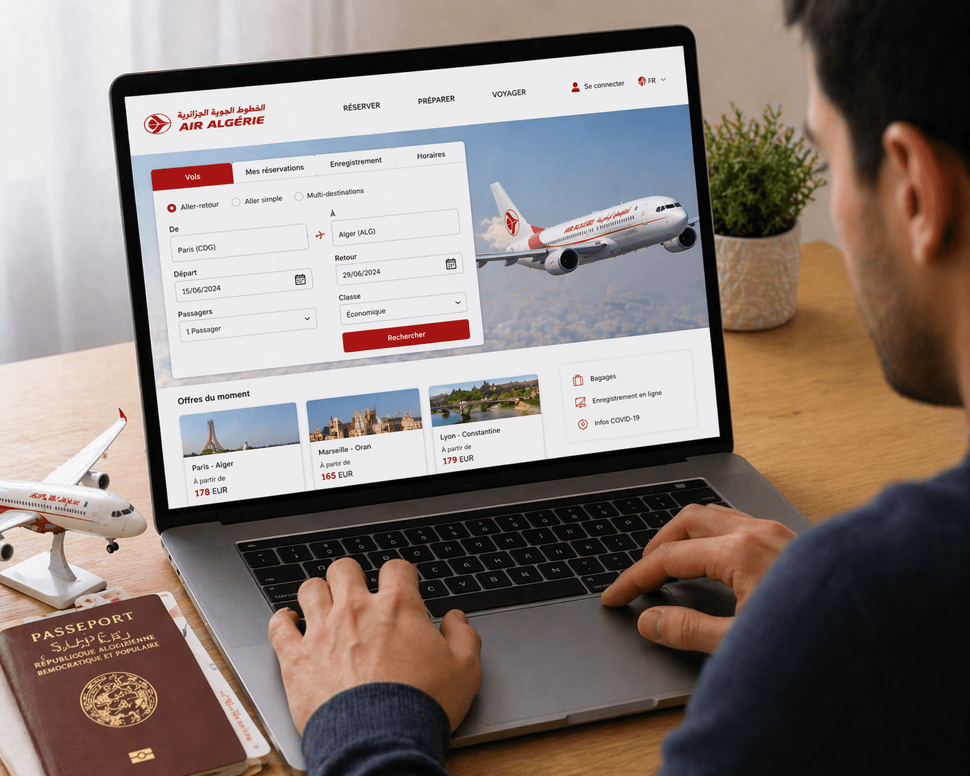 air algerie gérer ma réservation